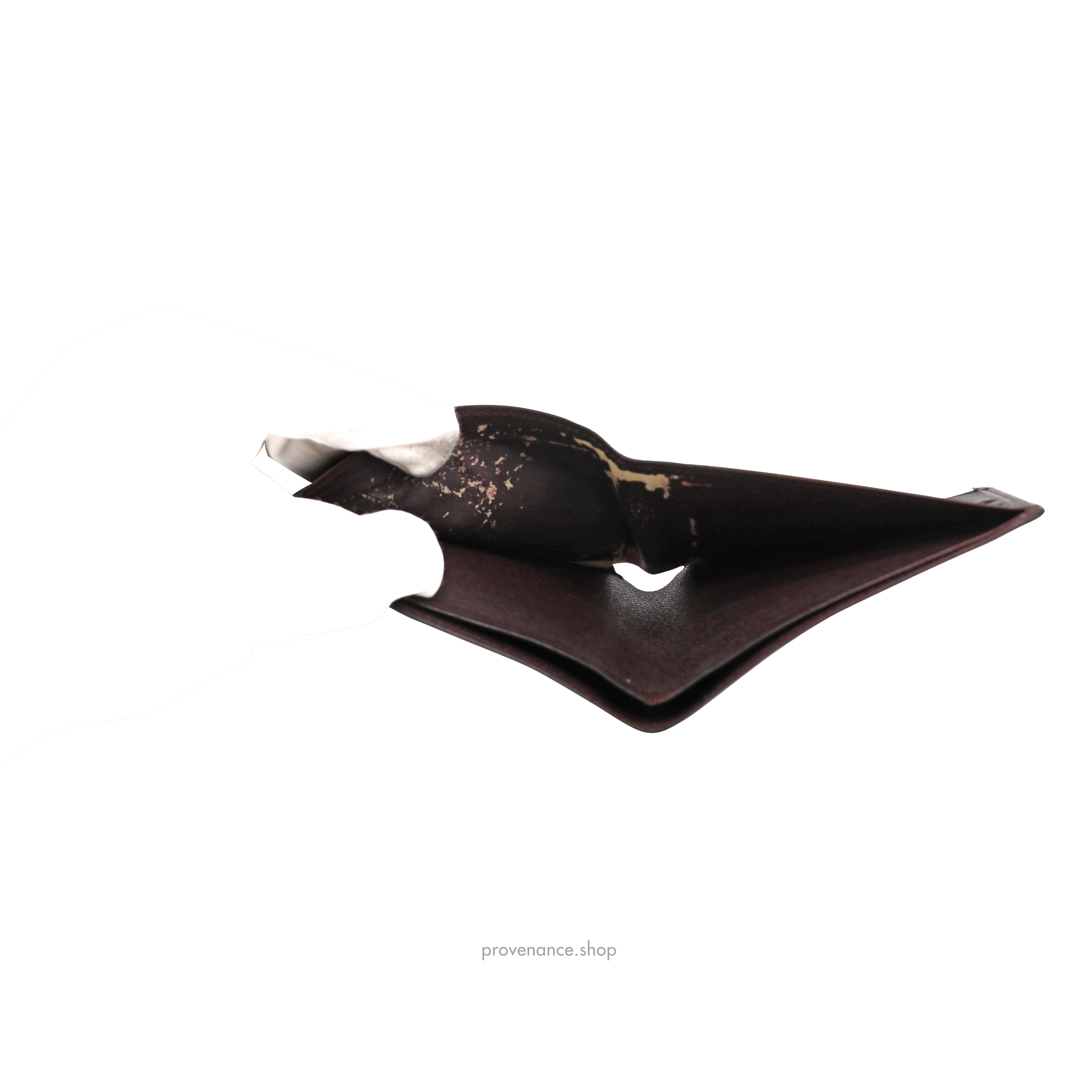 Louis Vuitton Slender Wallet - Taiga Acajou Leather - 10