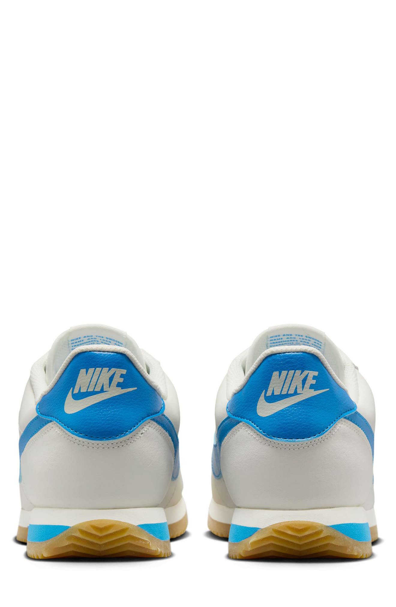 Nike Cortez Sneaker in Sail/Photo Blue/Gum Yellow at Nordstrom - 5
