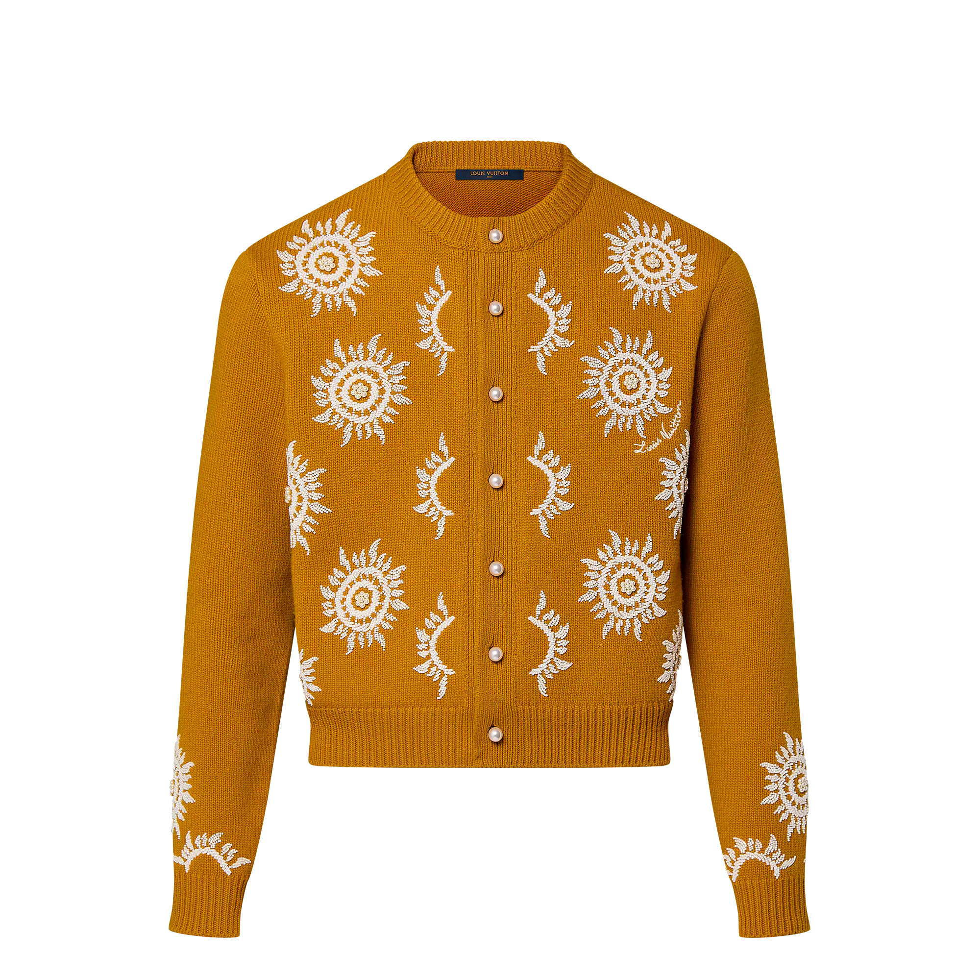 Embroidered Merino Wool Cardigan - 1