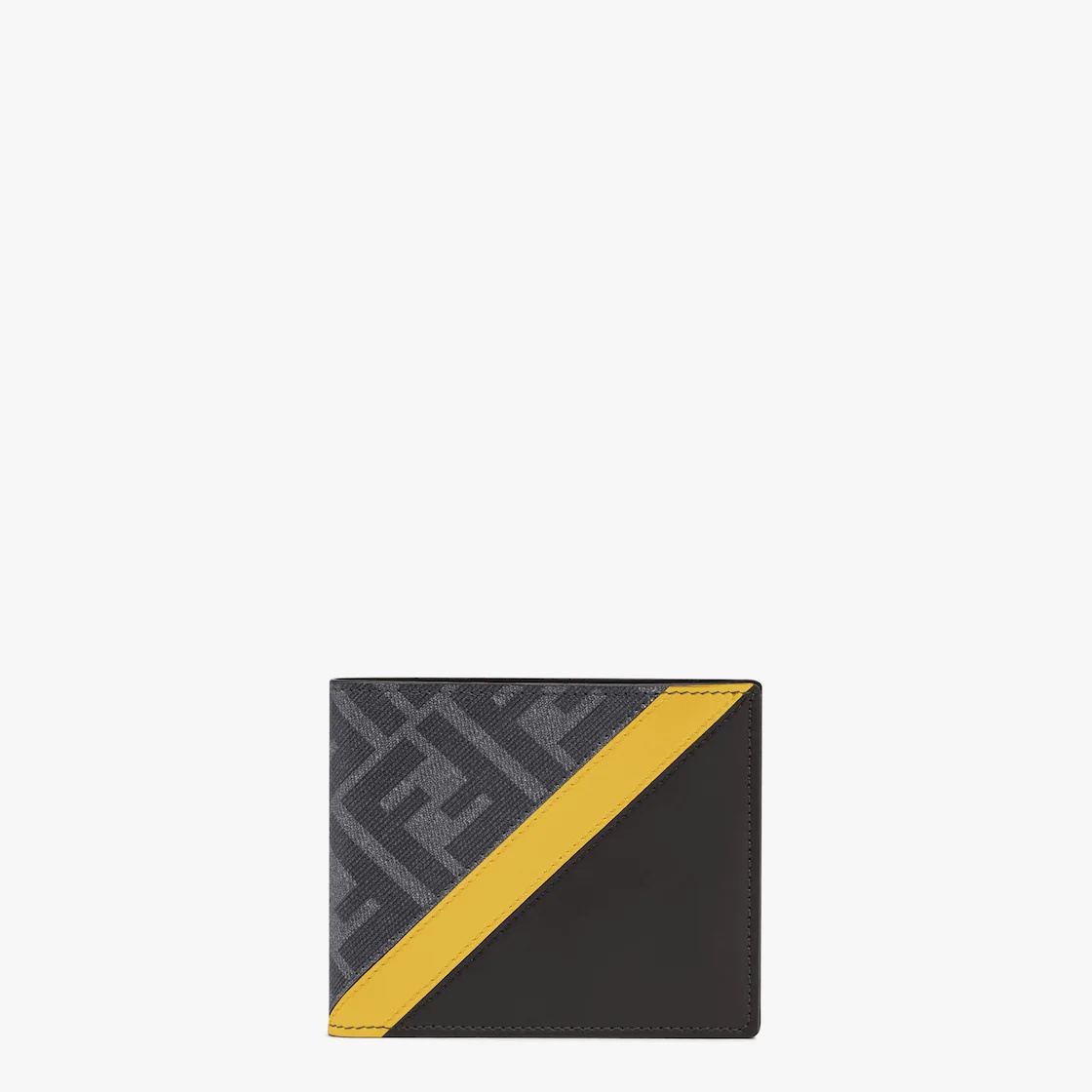Gray fabric bi-fold wallet - 1