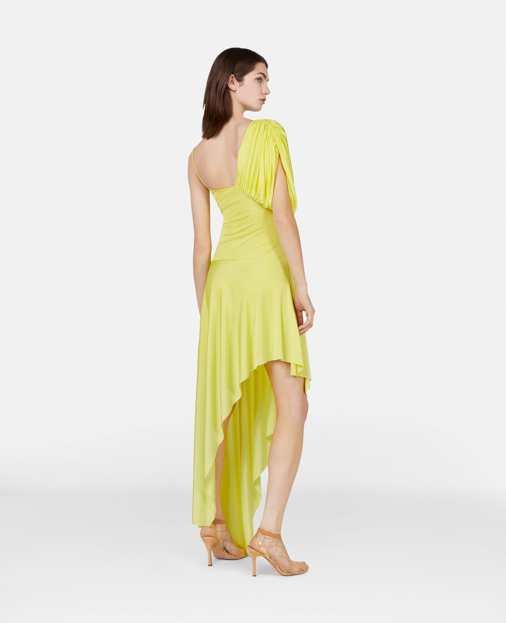 Asymmetric Cape Hem Mini Dress - 3