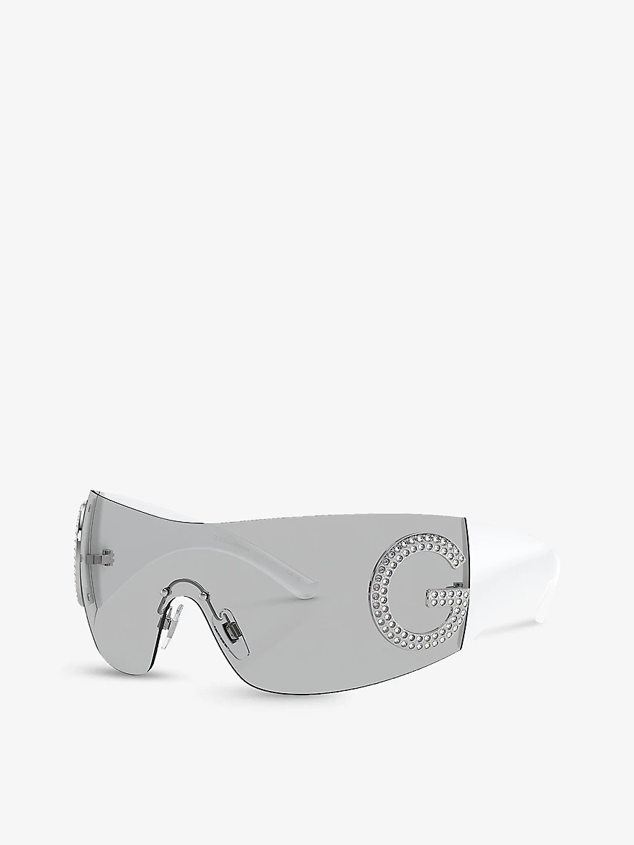 DG2298B oval-frame acetate sunglasses - 2