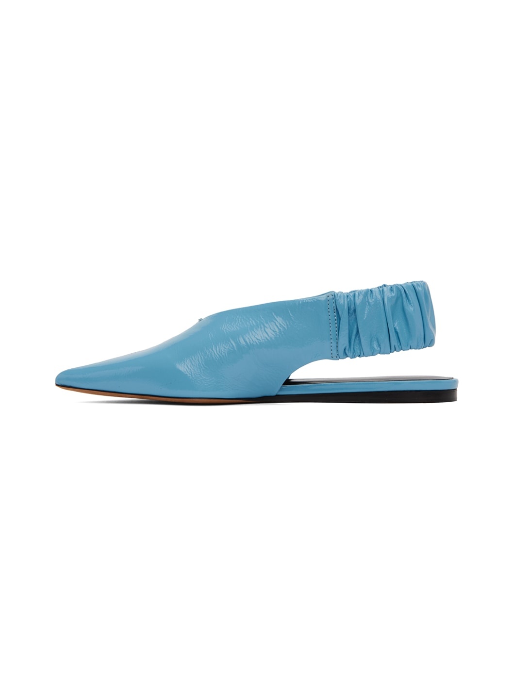 Blue Spike Slingback Ballerina Flats - 3