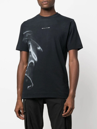 1017 ALYX 9SM logo-print wave T-shirt outlook