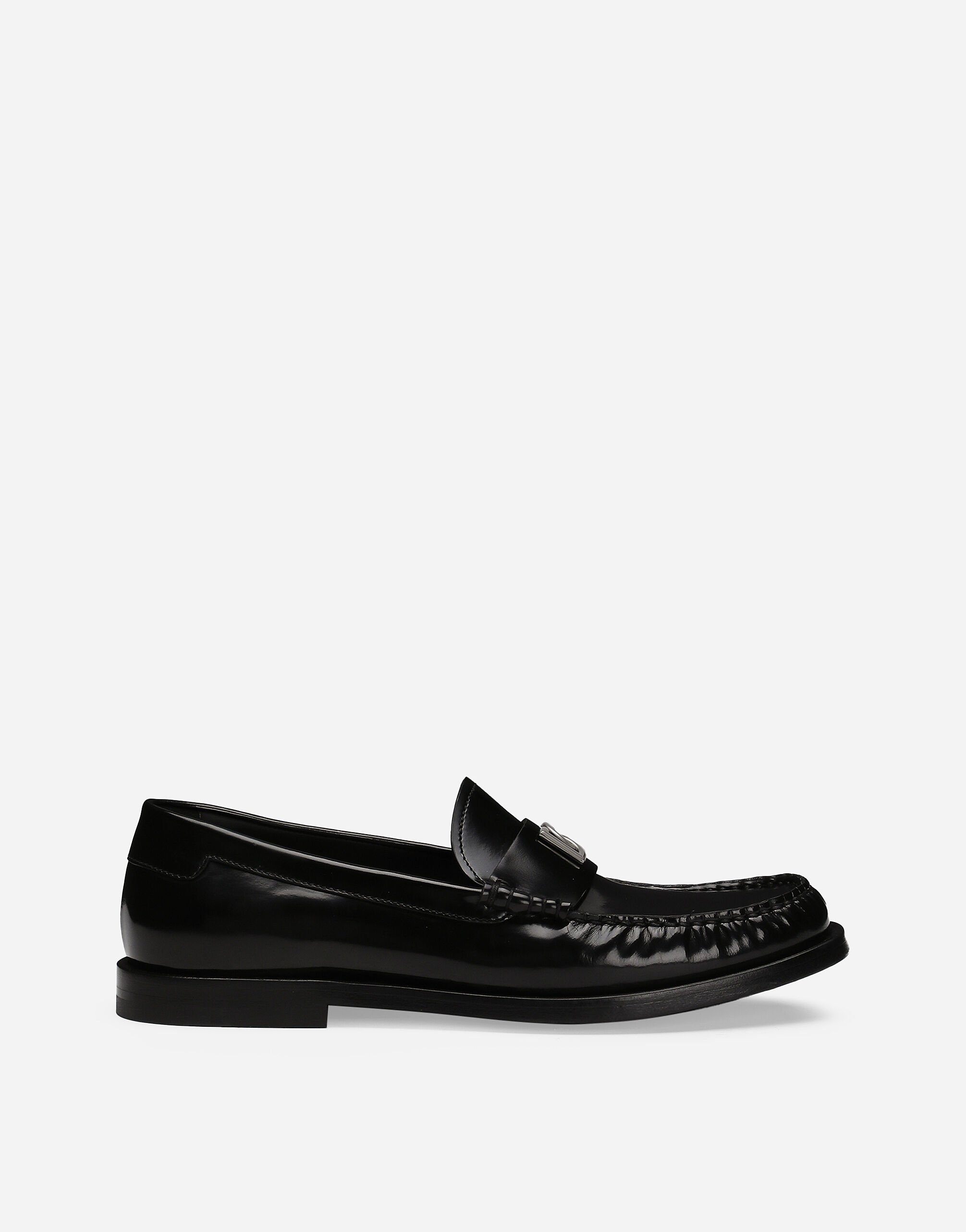 Polished calfskin loafers - 1
