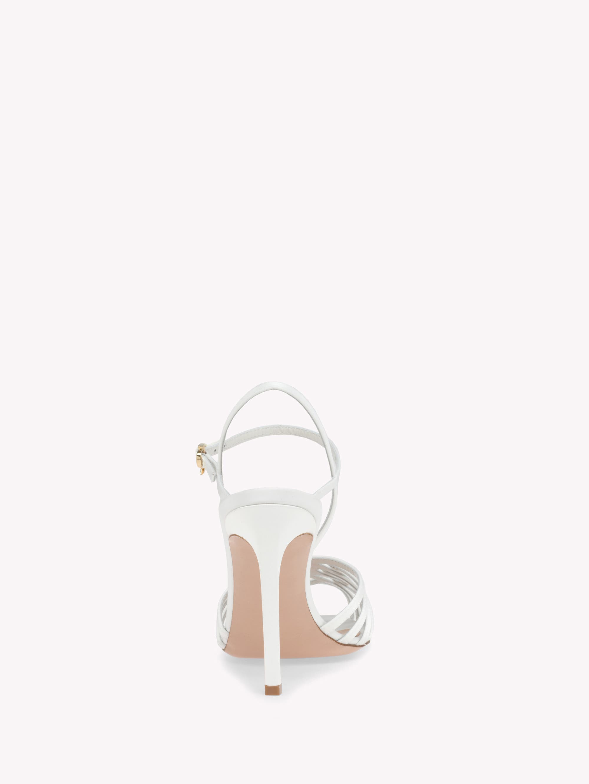 Gianvito Rossi Kerry Sandal in White Fabric at Nordstrom - 4