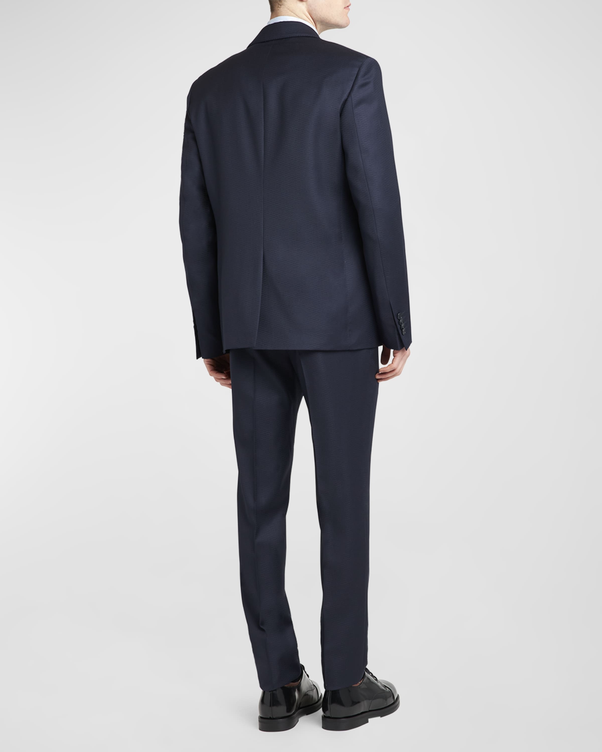 Men's Micro-Jacquard Two-Piece Suit - 4