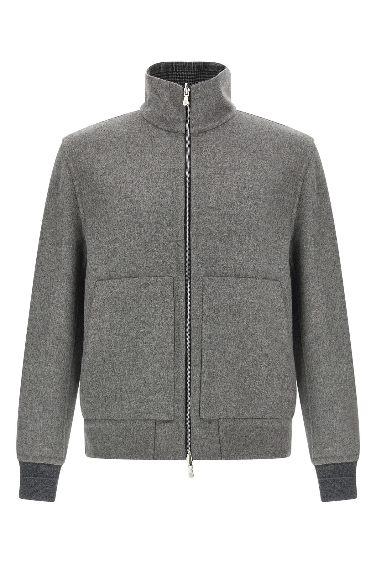 Cashmere reversible bomber jacket - 3