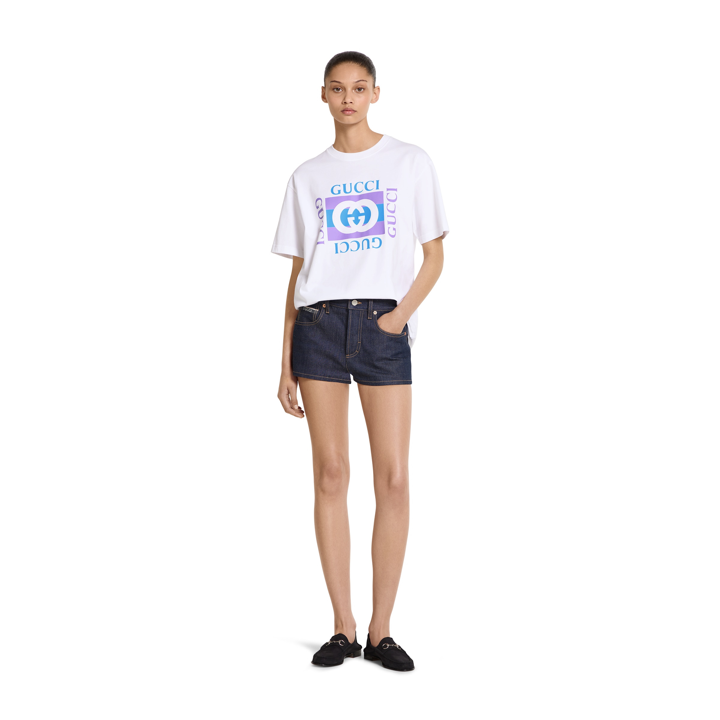 Cotton jersey T-shirt with print - 2