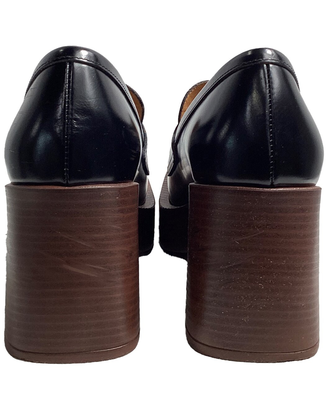 TOD’s Women's Leather 75mm Platform Loafer (Authentic Pre-Loved) - 3