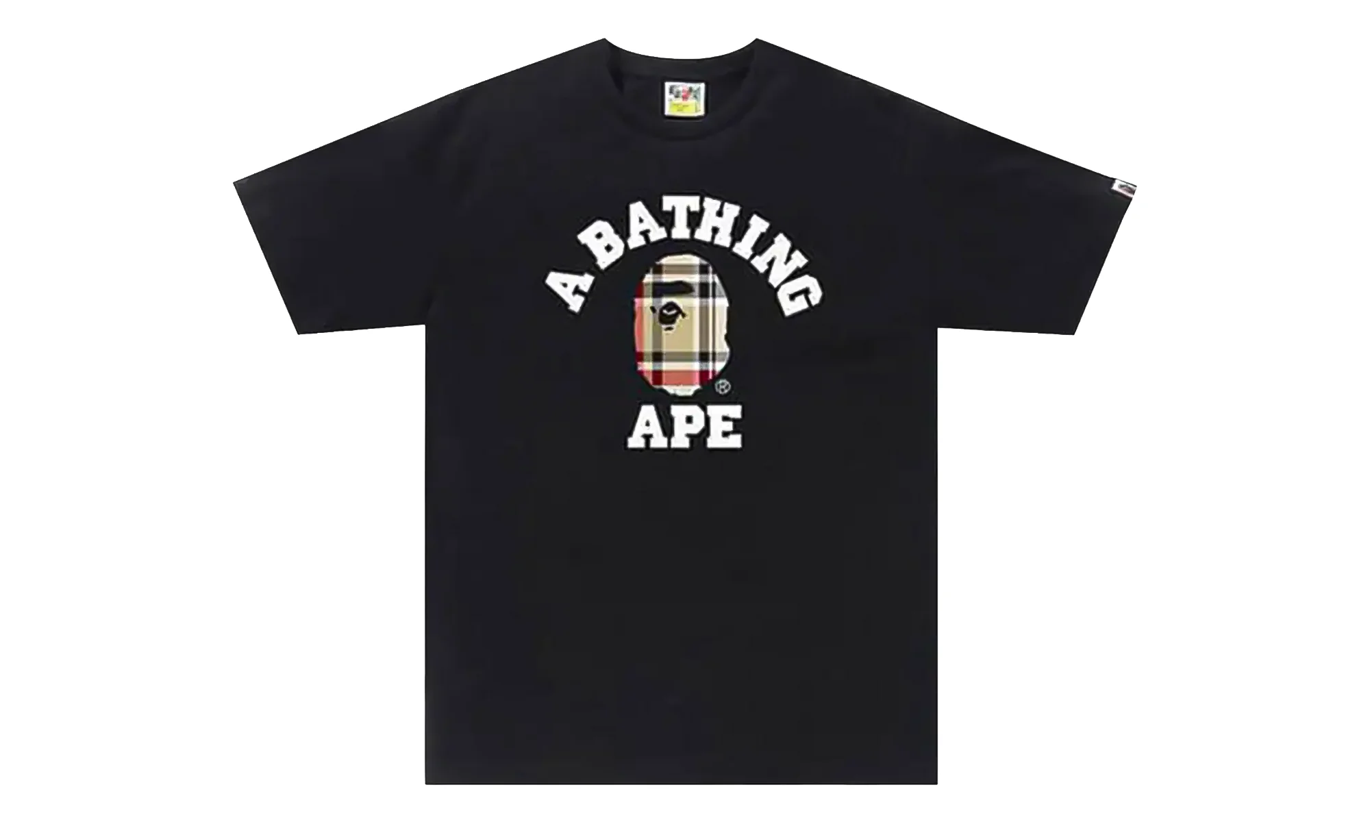 Check College Tee "Black / Beige" 1F80 110 035 BLACK BEIGE - 1