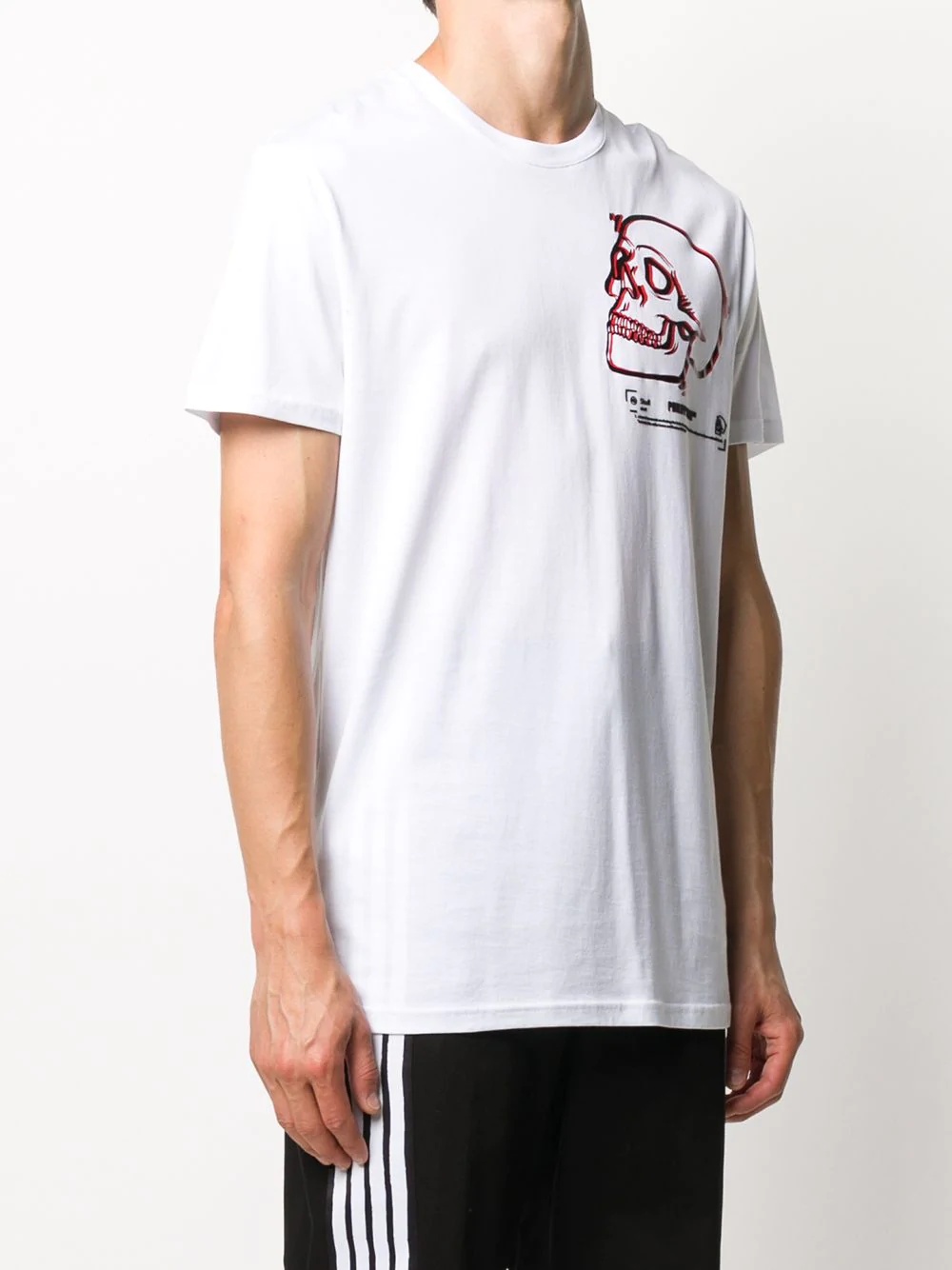 Outline skull T-shirt - 3