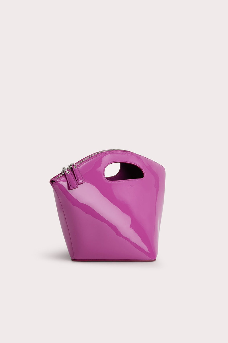 BY FAR Rubik Fuchsia Patent Leather outlook