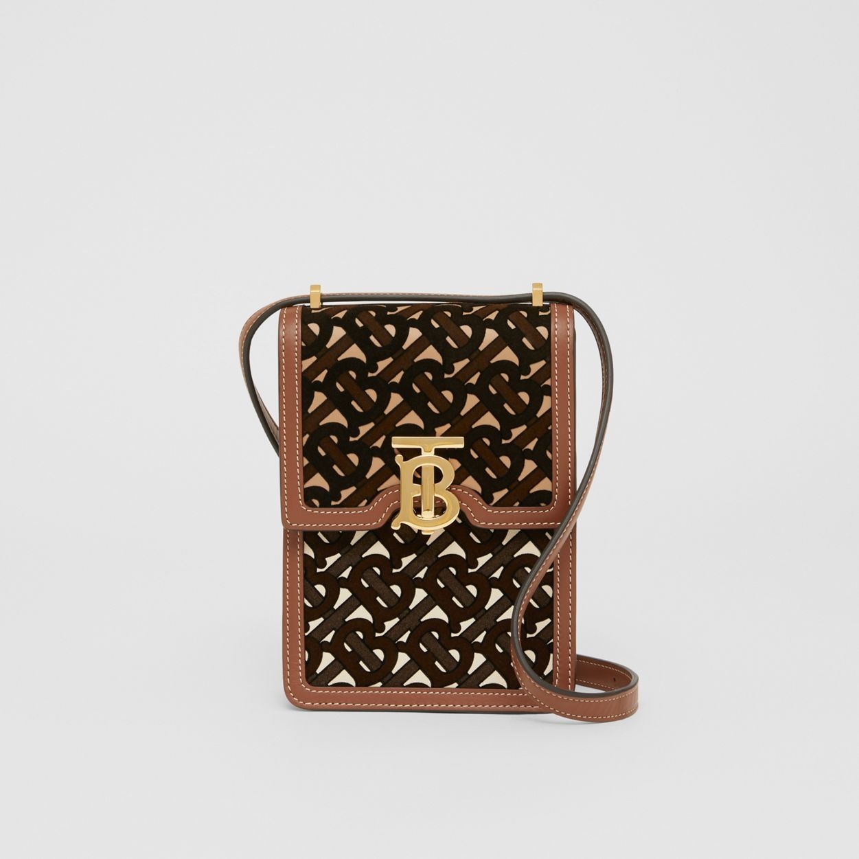 Monogram Flocked Leather Robin Bag - 1