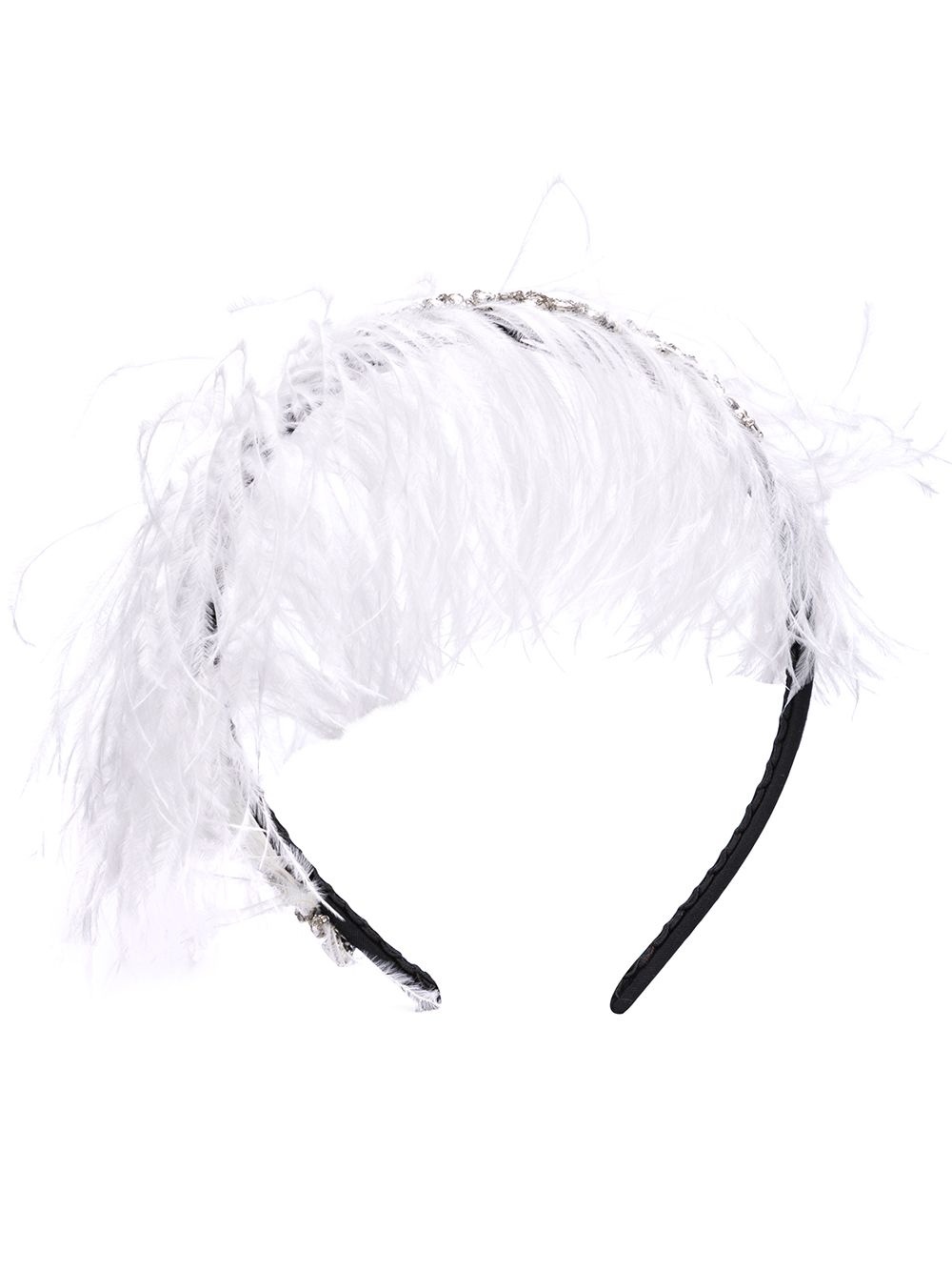 feather-embellished headband - 1