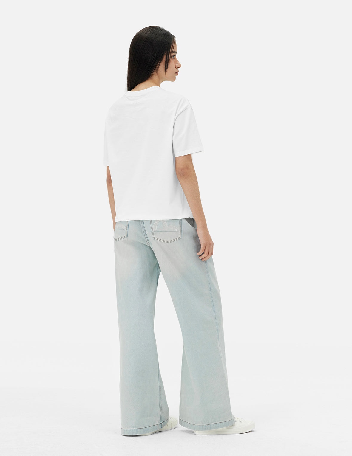 Kamon and Logo Embroidery Oversized T-shirt - 4