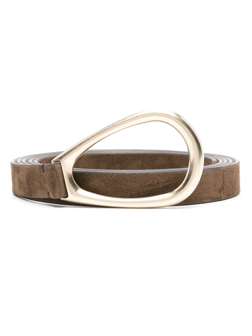 wraparound suede belt - 1