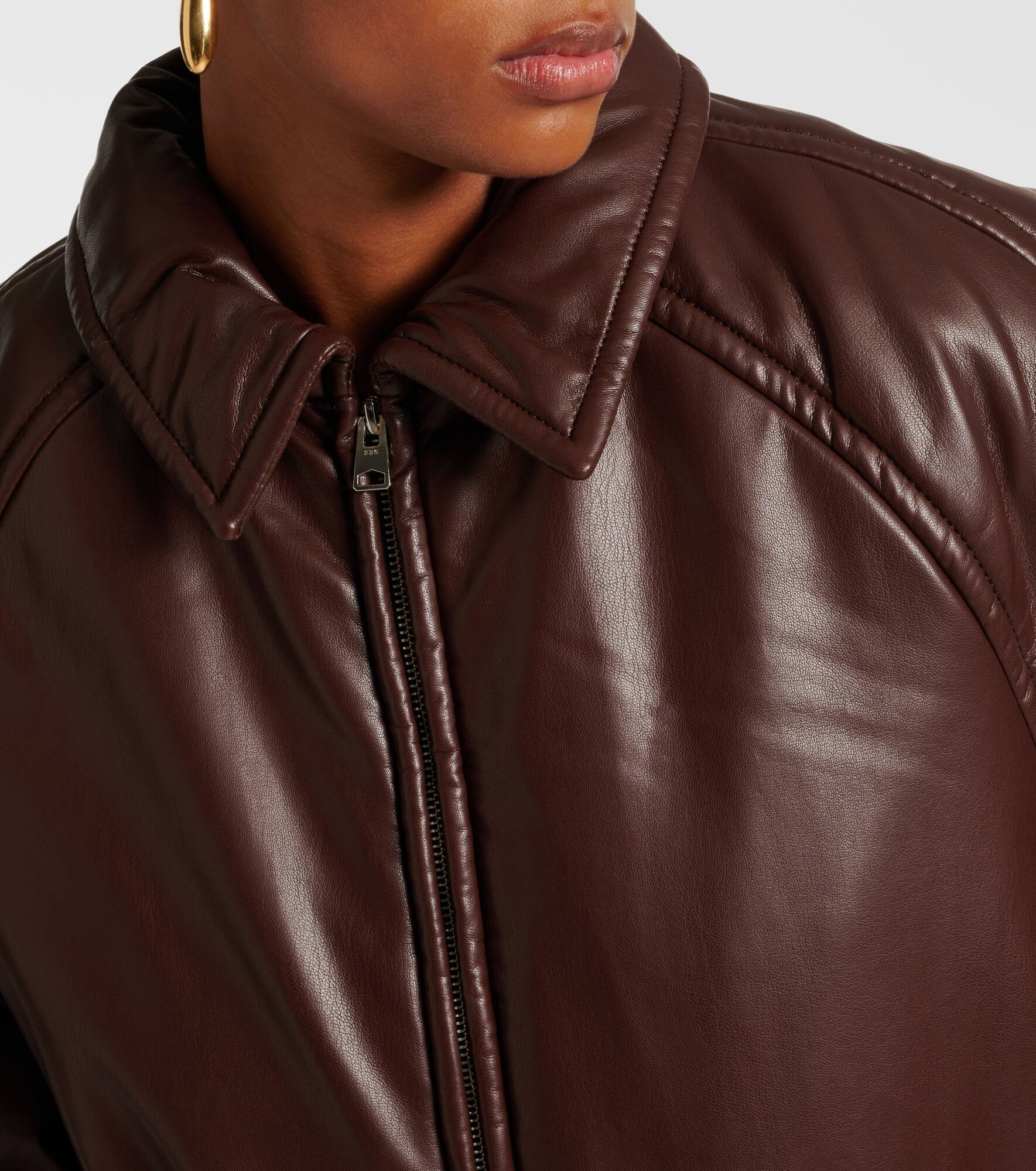 x Shoreditch Ski Club Tate faux leather bomber jacket - 4