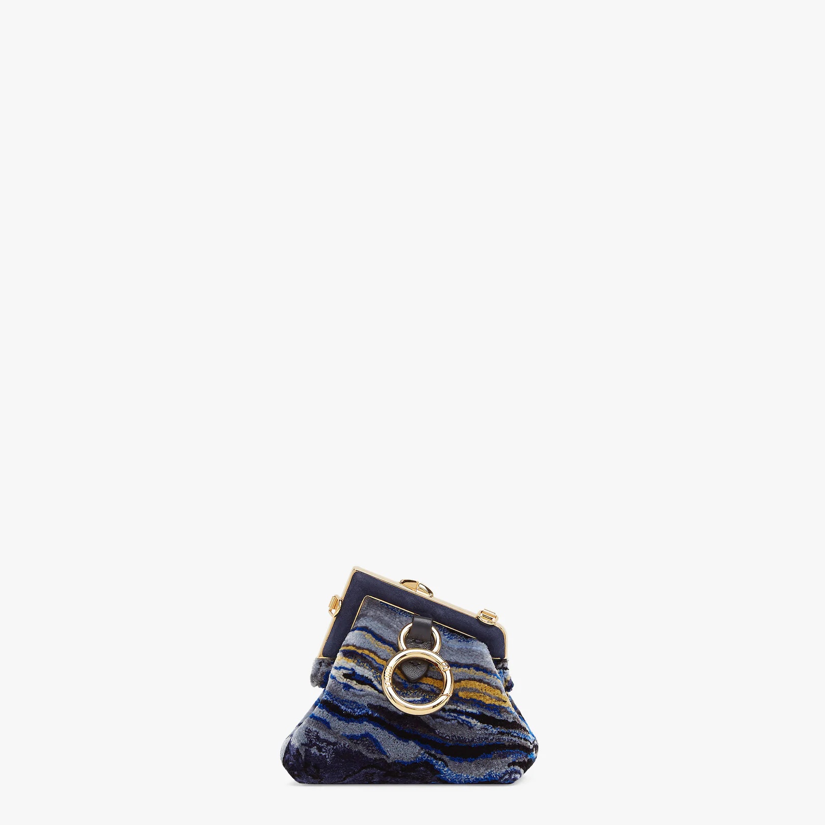 Blue fabric charm - 3