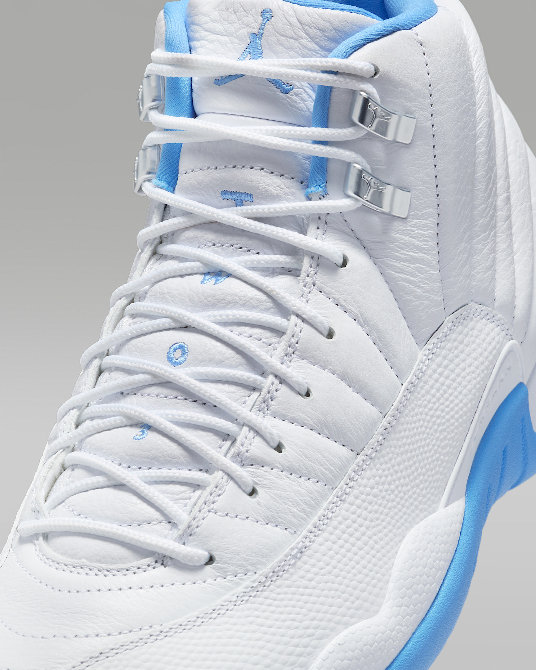 Air Jordan 12 Retro "White and University Blue" Men's Shoes - 7
