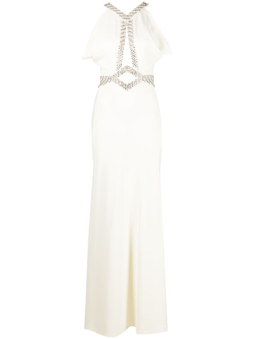 crystal-embellished mermaid dress - 1