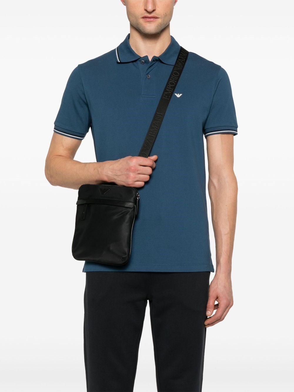 Logo nylon crossbody bag - 3