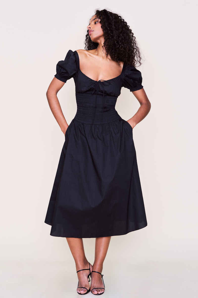 GUIZIO LEON MIDI DRESS outlook