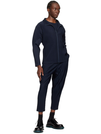 ISSEY MIYAKE Navy Basics Trousers outlook