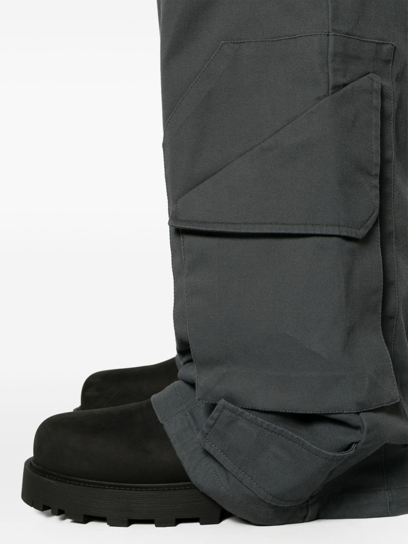 Overlay cotton-blend cargo trousers 5