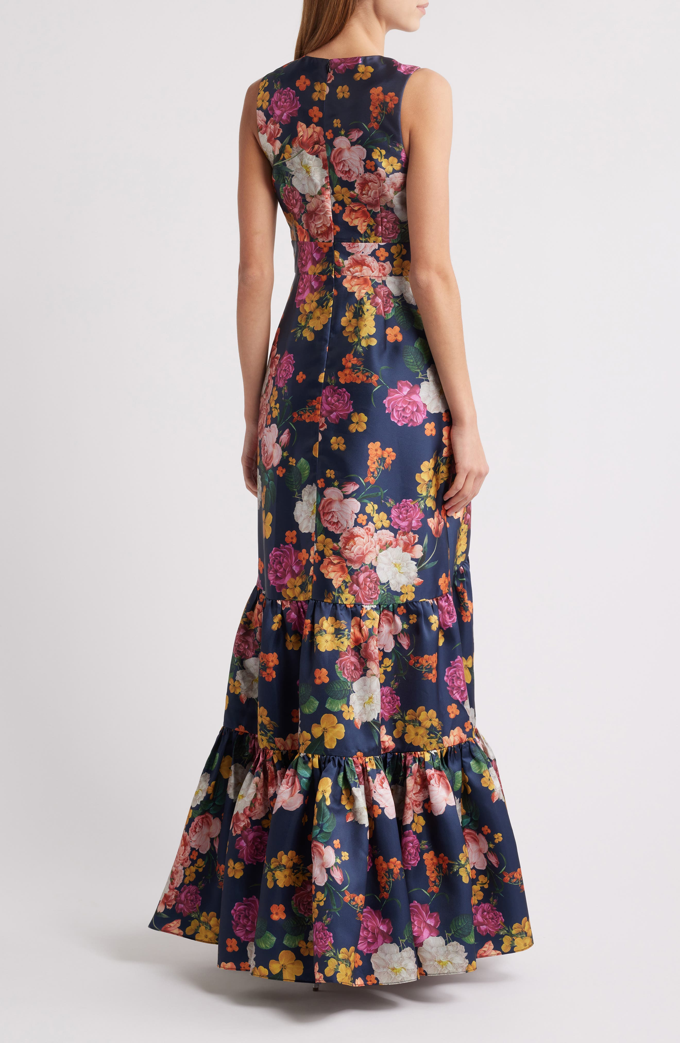 Sachin & Babi Rori Floral Sleeveless Mikado Gown in Midniight Magic Blooms at Nordstrom - 2
