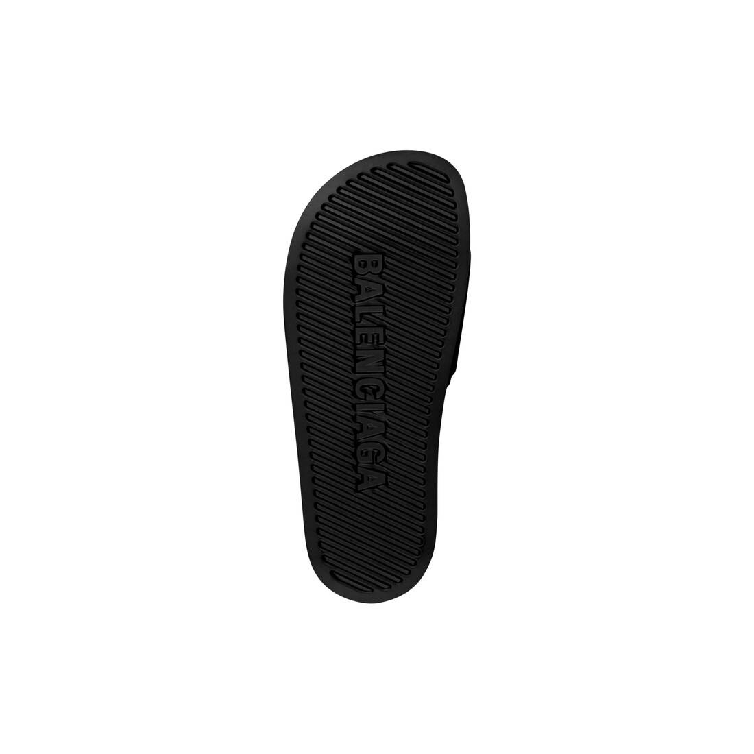 Women's Pool Slide Sandal in Black/white - 5