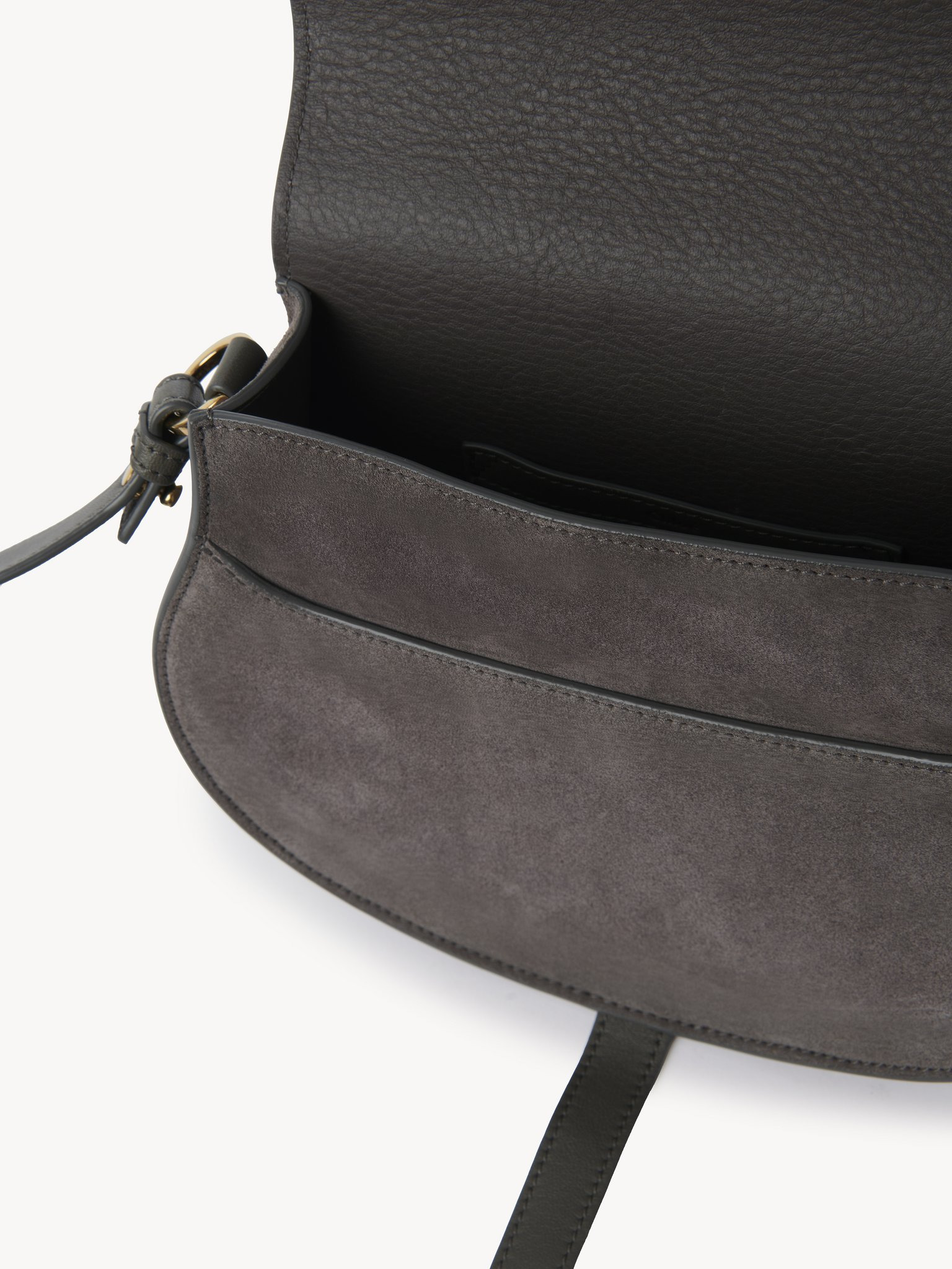 MARCIE SADDLE BAG IN SUEDE LEATHER - 6
