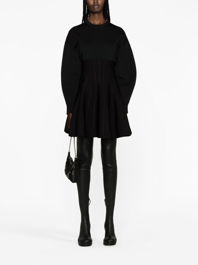Alexander McQueen wool-blend flared minidress outlook