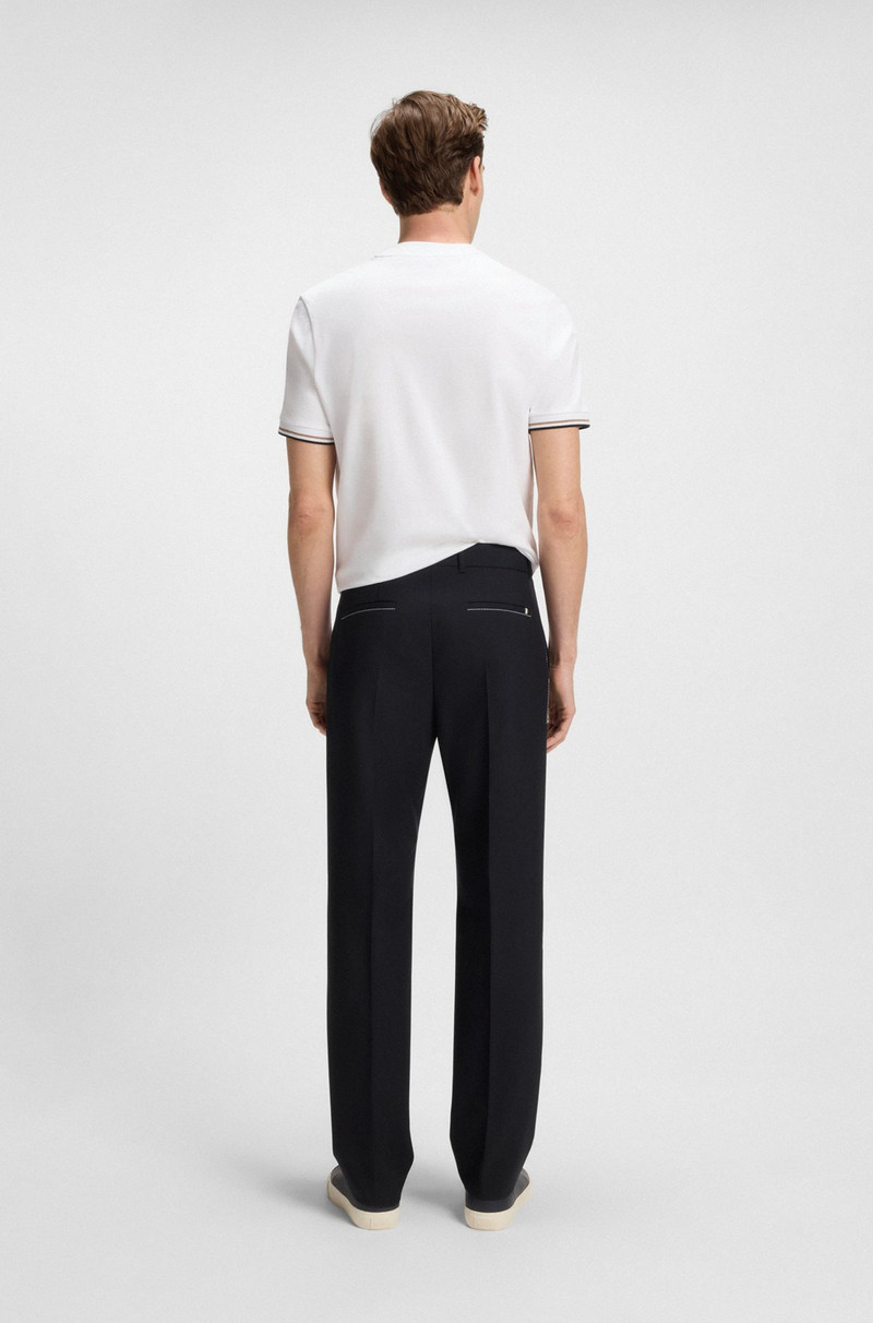 RELAXED-FIT TROUSERS IN MELANGE WOOL 4