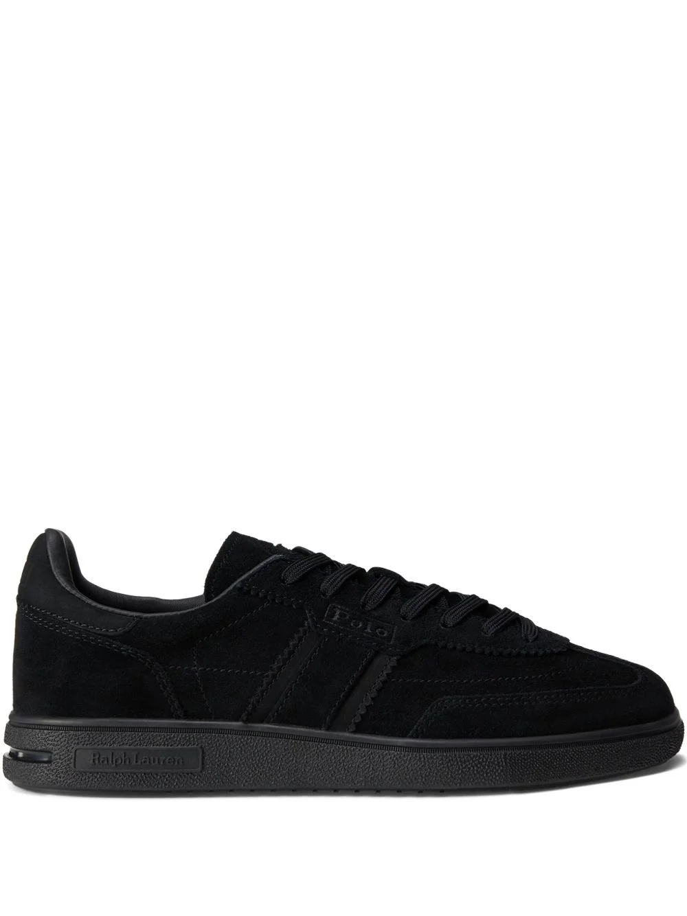 logo-detail suede sneakers - 1