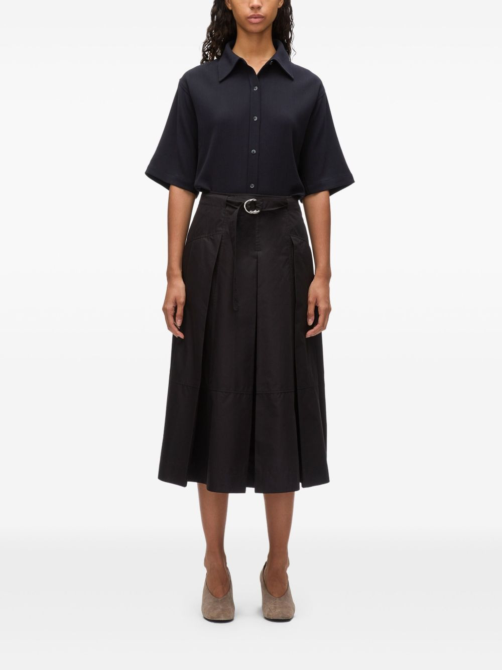 belted midi skirt - 2