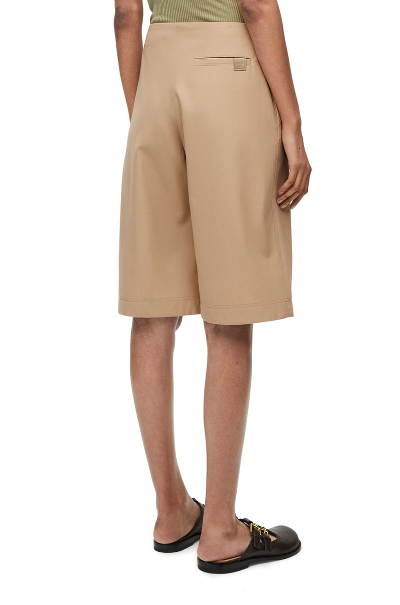 Pleated shorts in cotton 4