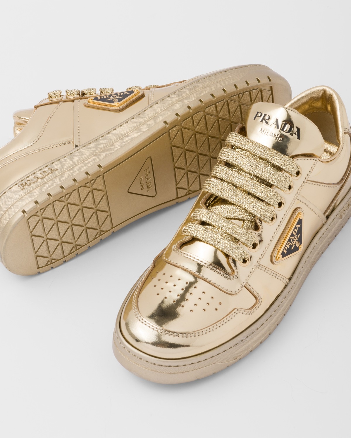 Downtown metallic leather sneakers - 7