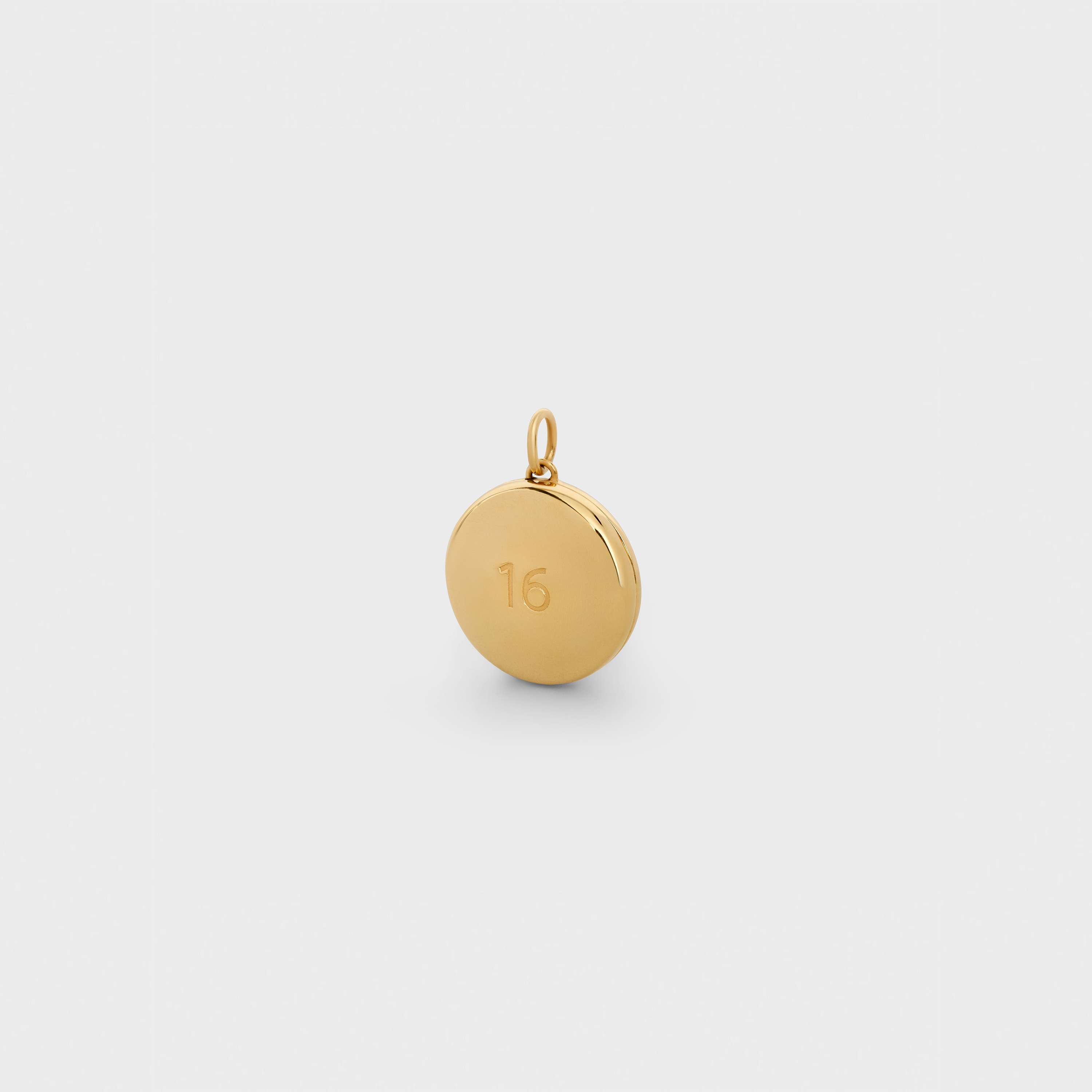 Celine Separables Small 16 Medaillon Pendant in Brass with Gold Finish - 2