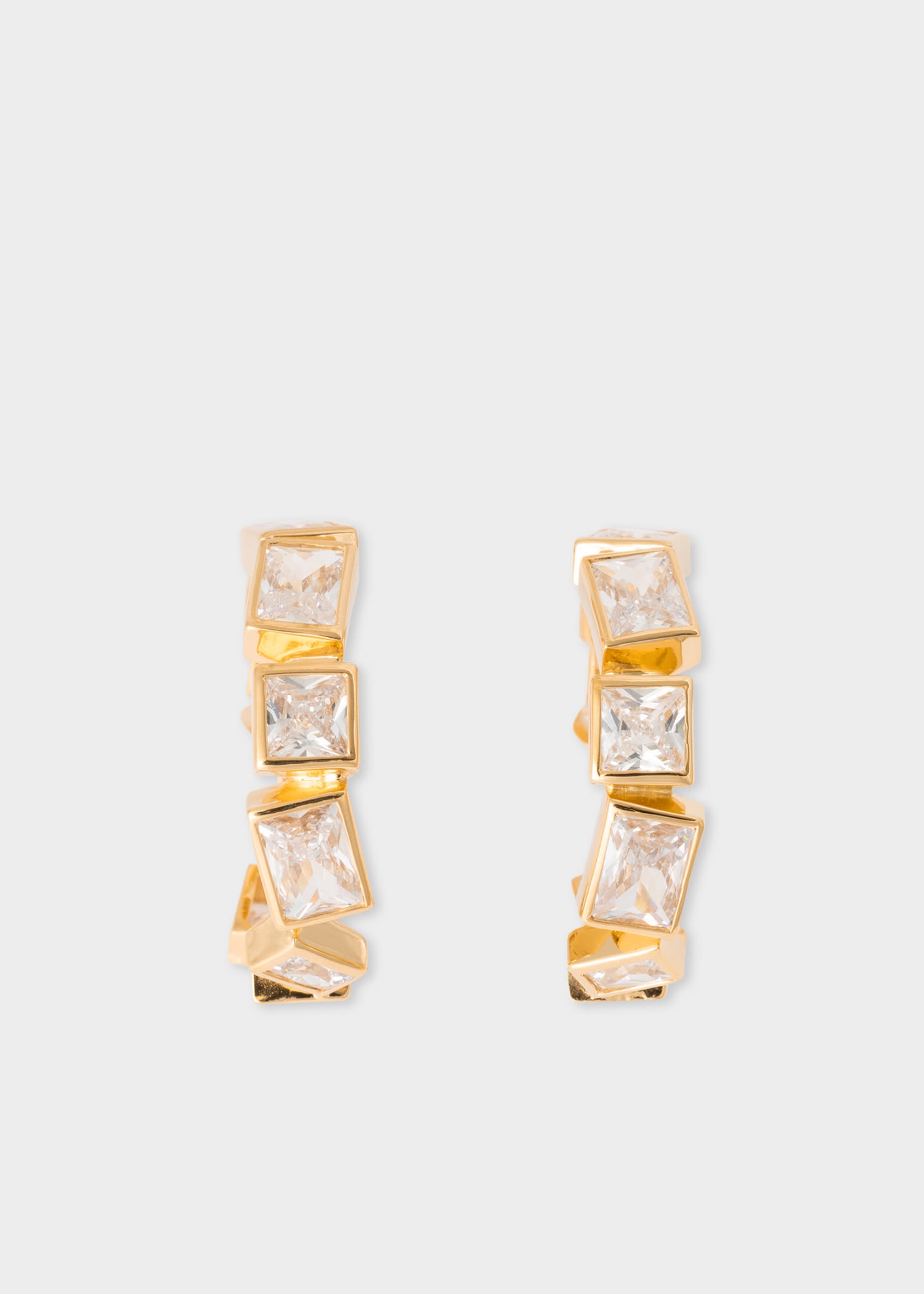 Cubic Zirconia & Gold Earrings by Completedworks - 1