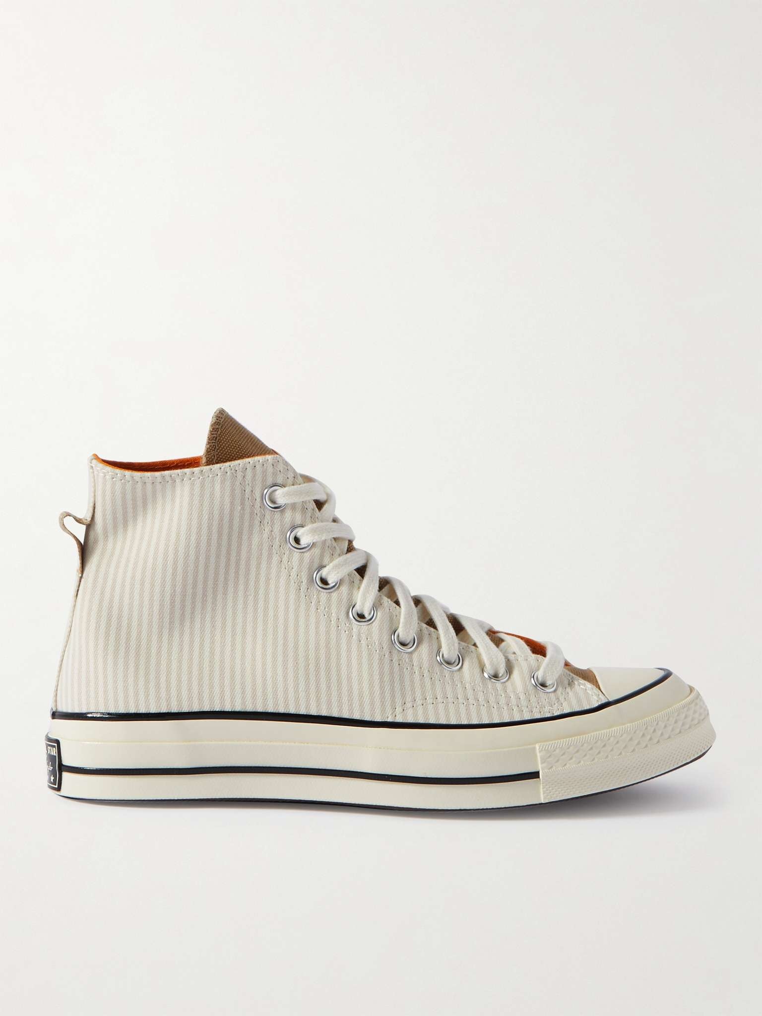 Chuck 70 Striped Canvas High-Top Sneakers - 1