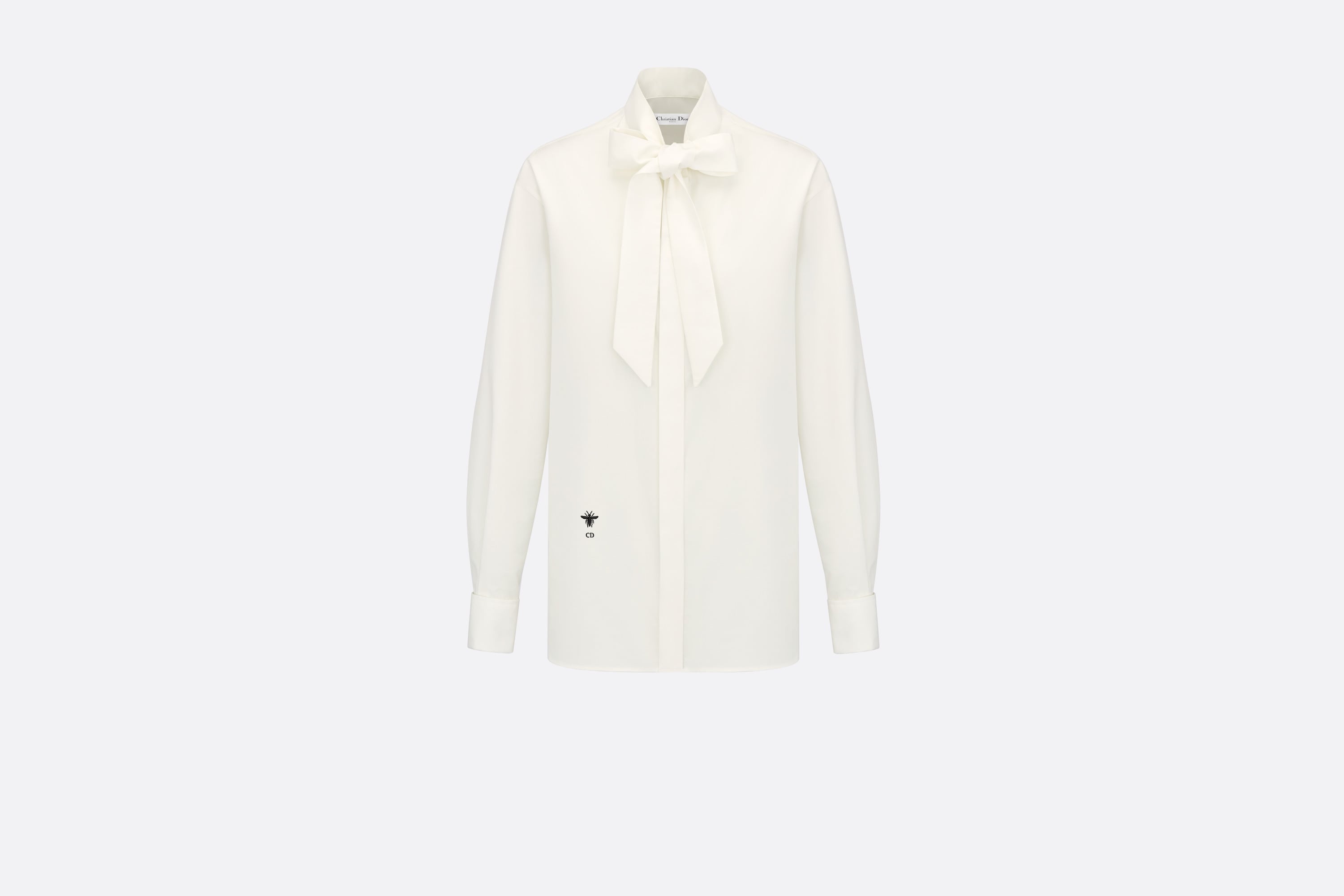 Shirt with Bow Collar - 1
