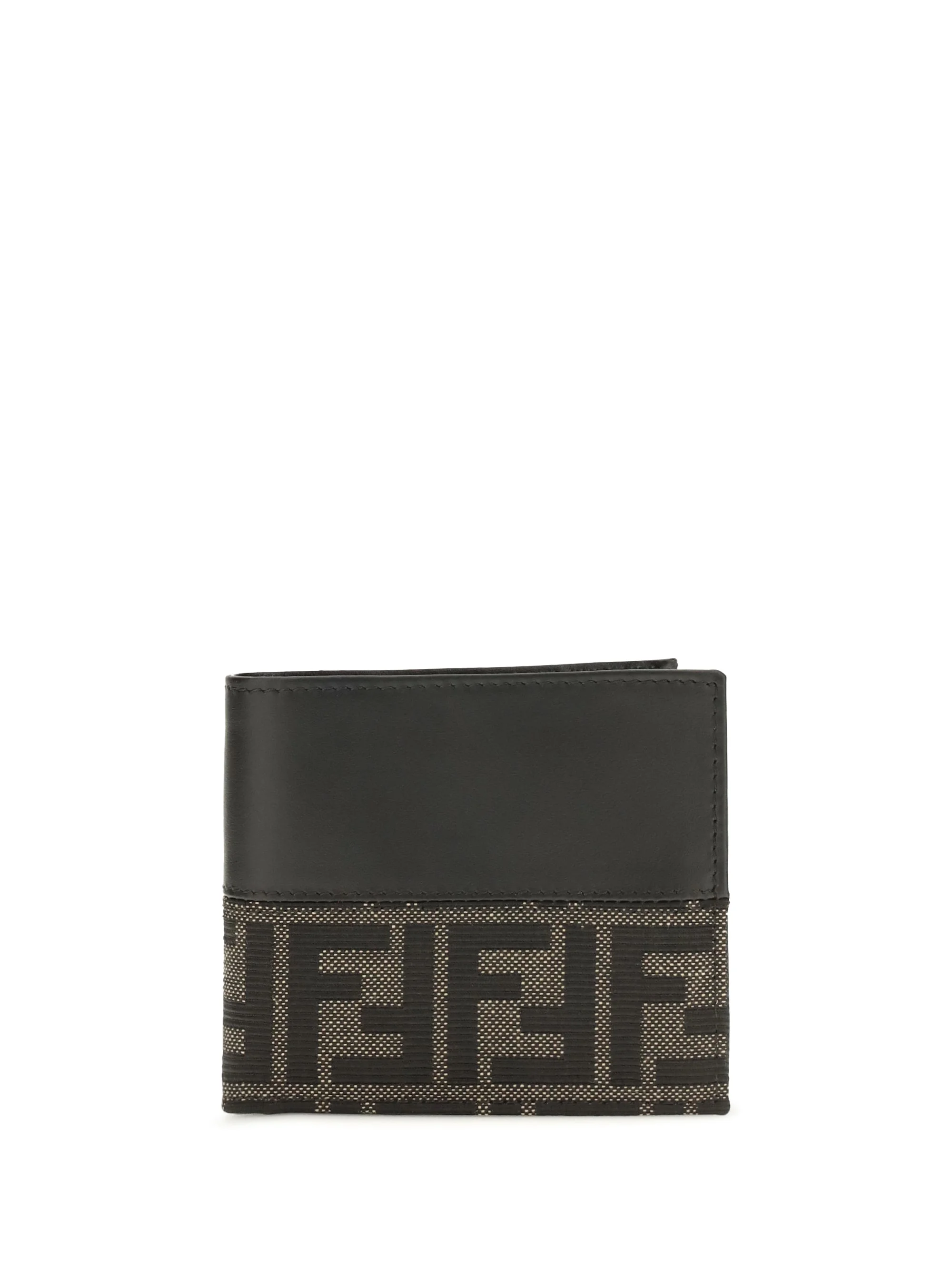 Fendi FF Jacquard Bifold Wallet — Black - 1