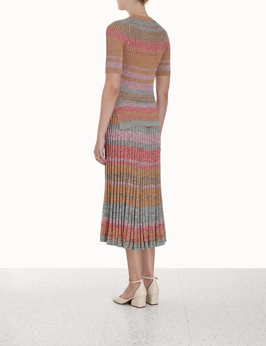 LUMINOSITY MOULINE SKIRT - 4