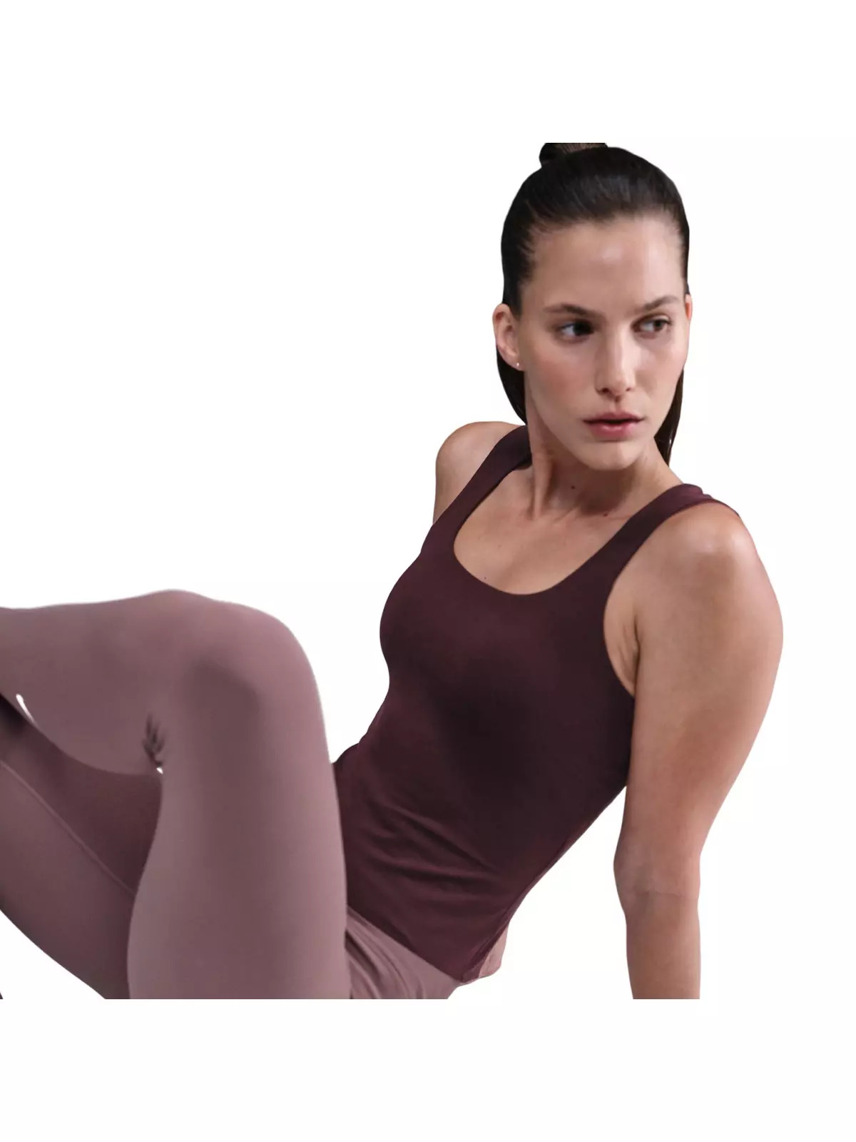 Women's Zenvy Dri-FIT Tank Top -Burgundy - 3