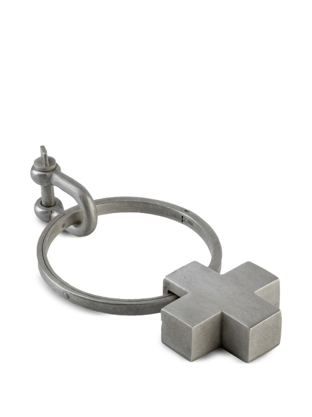 sterling silver Plus keyring - 3
