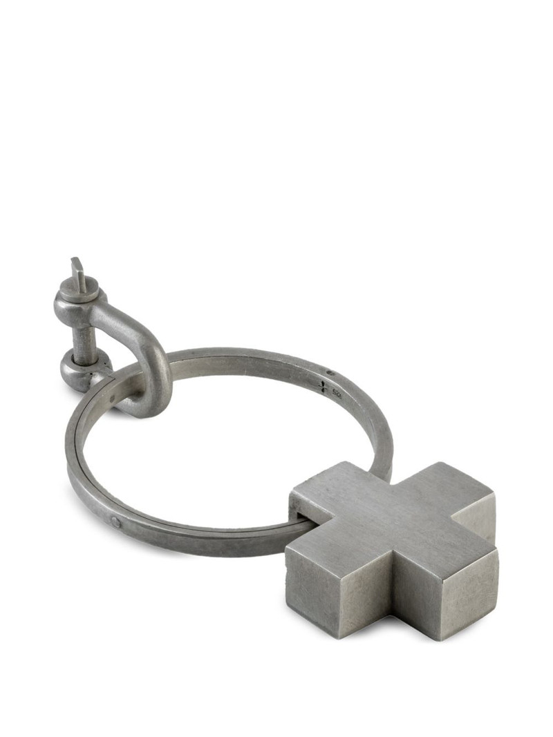 sterling silver Plus keyring 3