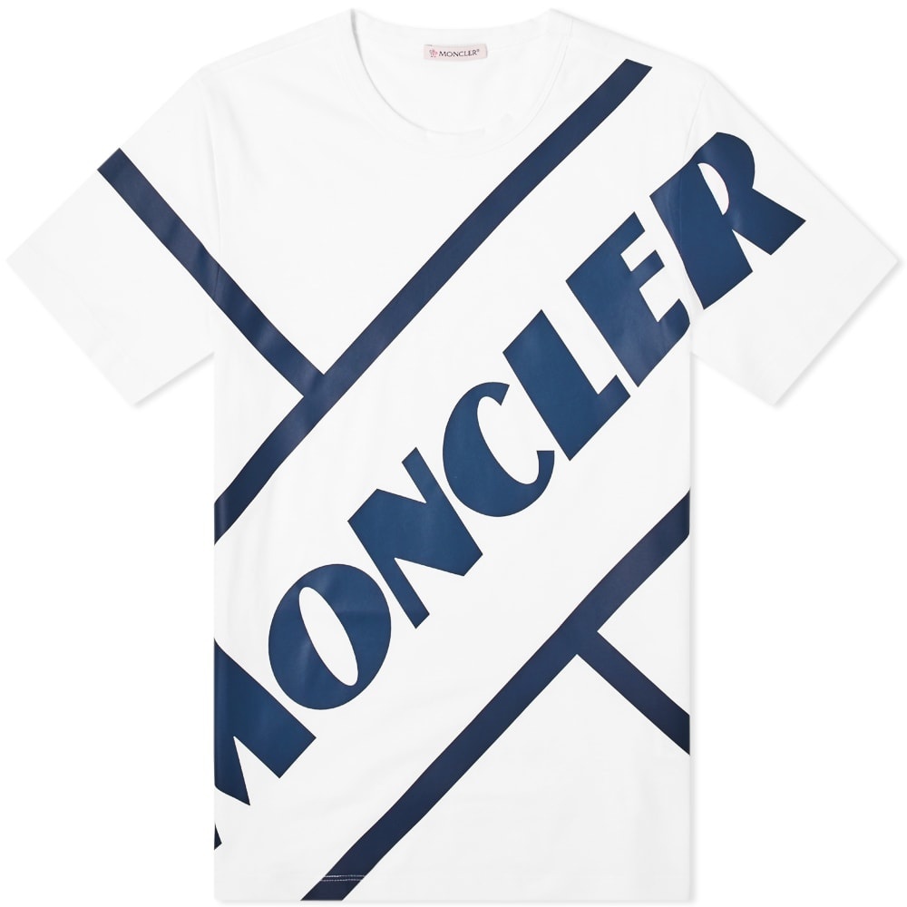 Moncler Stripe Logo Tee - 1