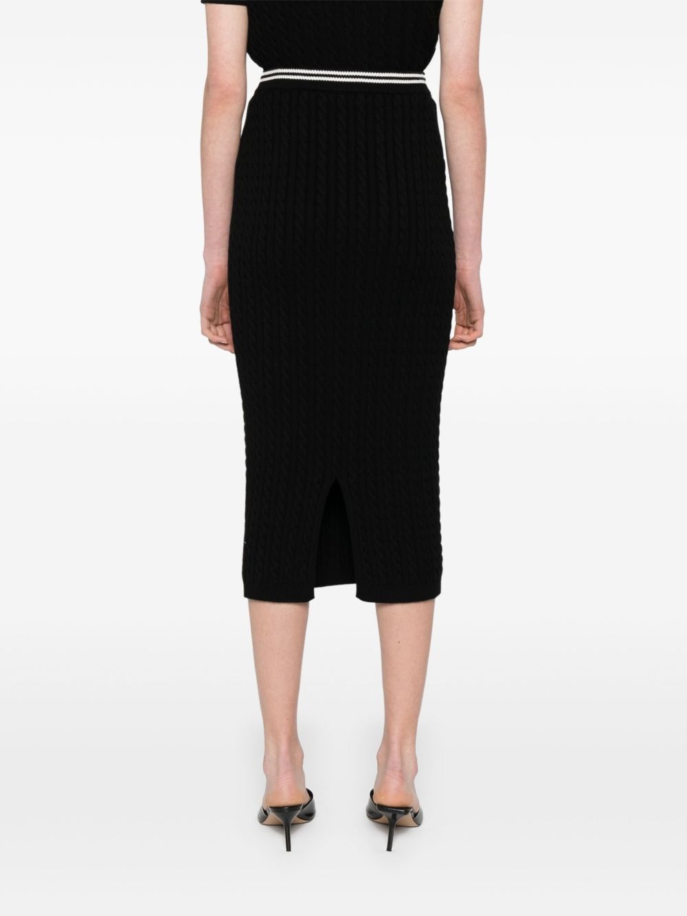 cotton midi skirt - 4