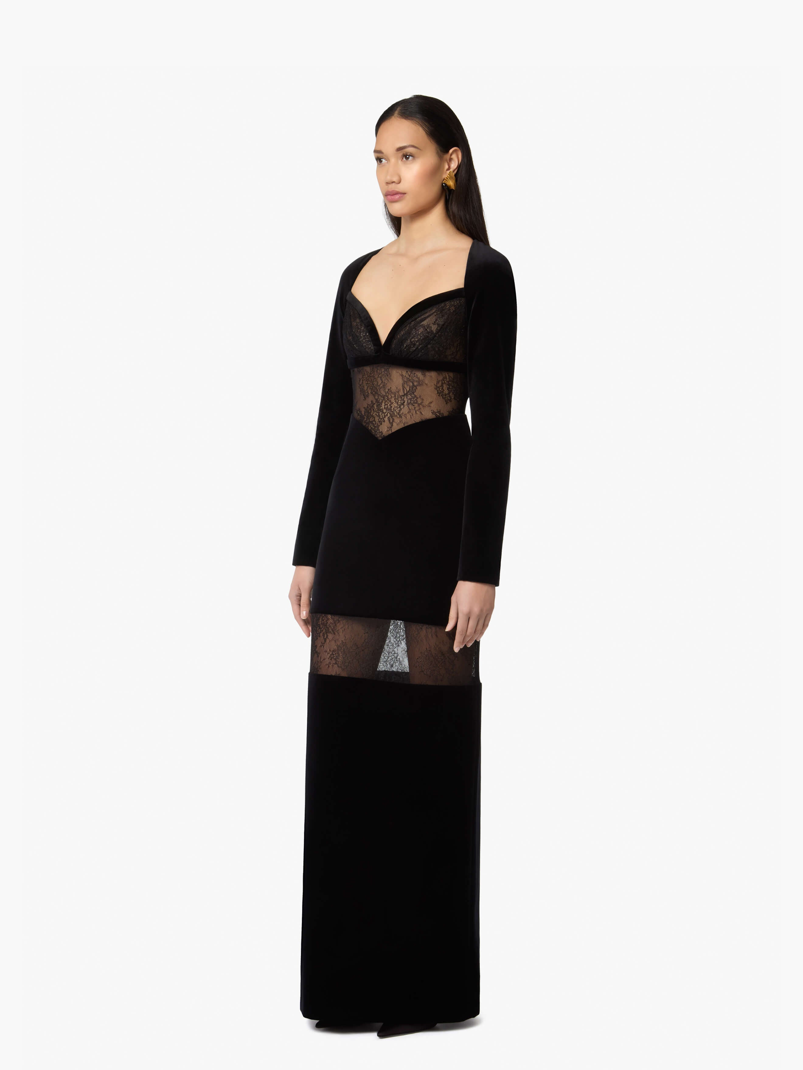 Long Velvet Dress - 2